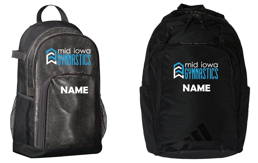 Mid Iowa Gymnastics Backpacks