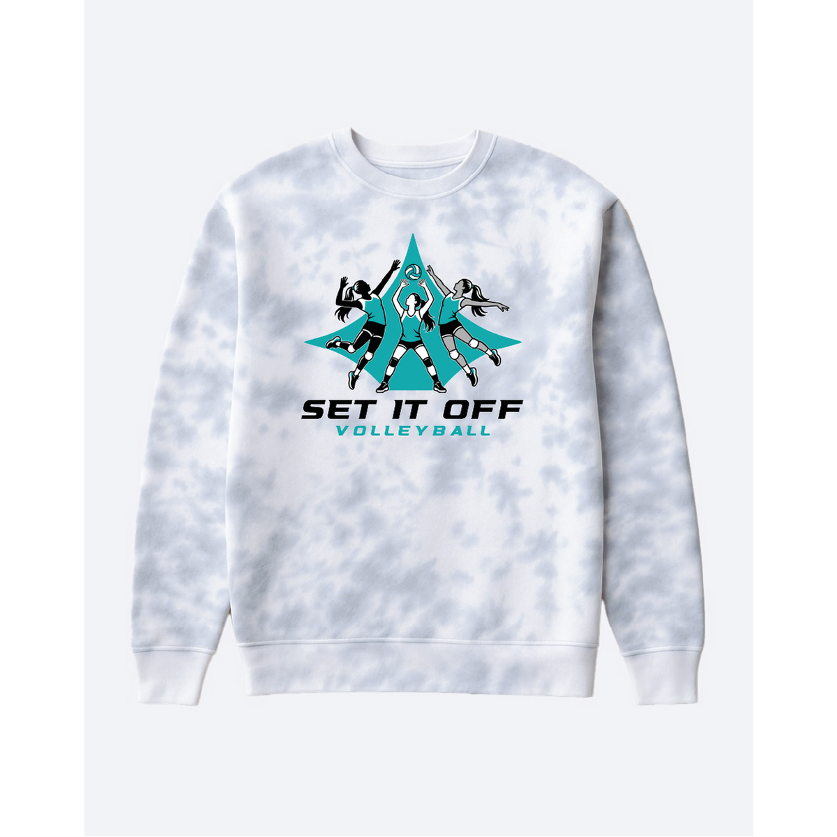 Enza® Tie Dye Fleece Crew-SIOV