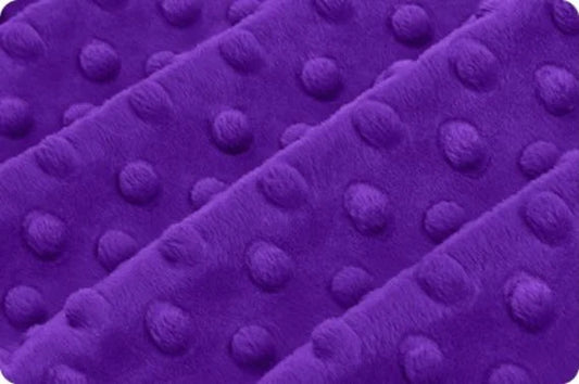 Purple Minky Dimple Dot Cuddle