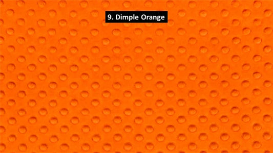 Orange Minky Dimple Dot Cuddle