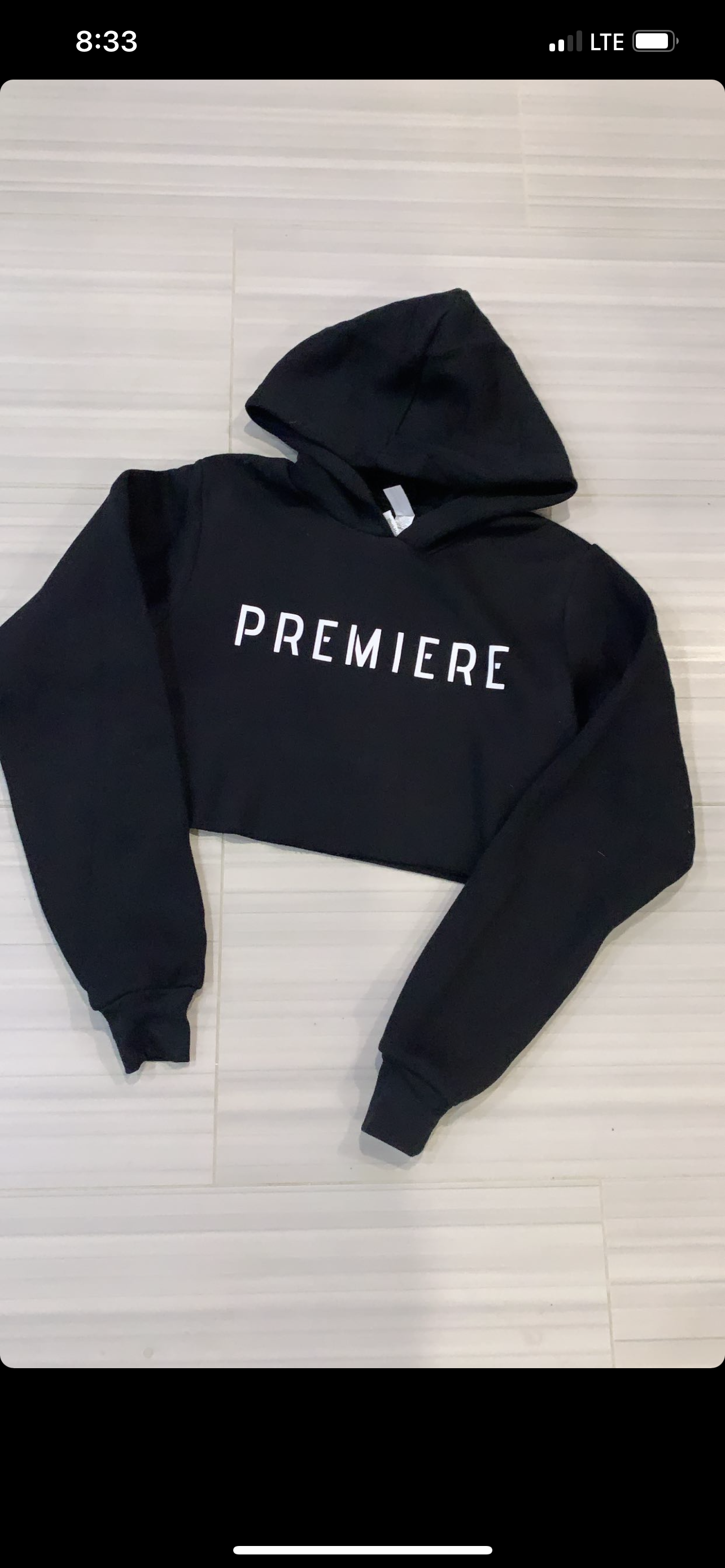 Premiere Crewneck Sweatshirt Crop