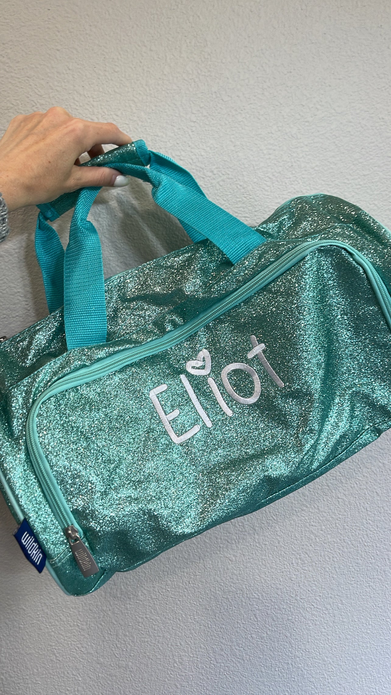 Blue Glitter Dance Bag